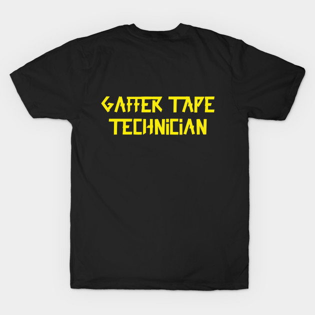 2 sides print- Gaffer Tape Technician- CREW Small Gaffer Yellow by sapphire seaside studio